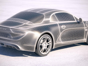 Alpine A110 2018 3D मॉडल