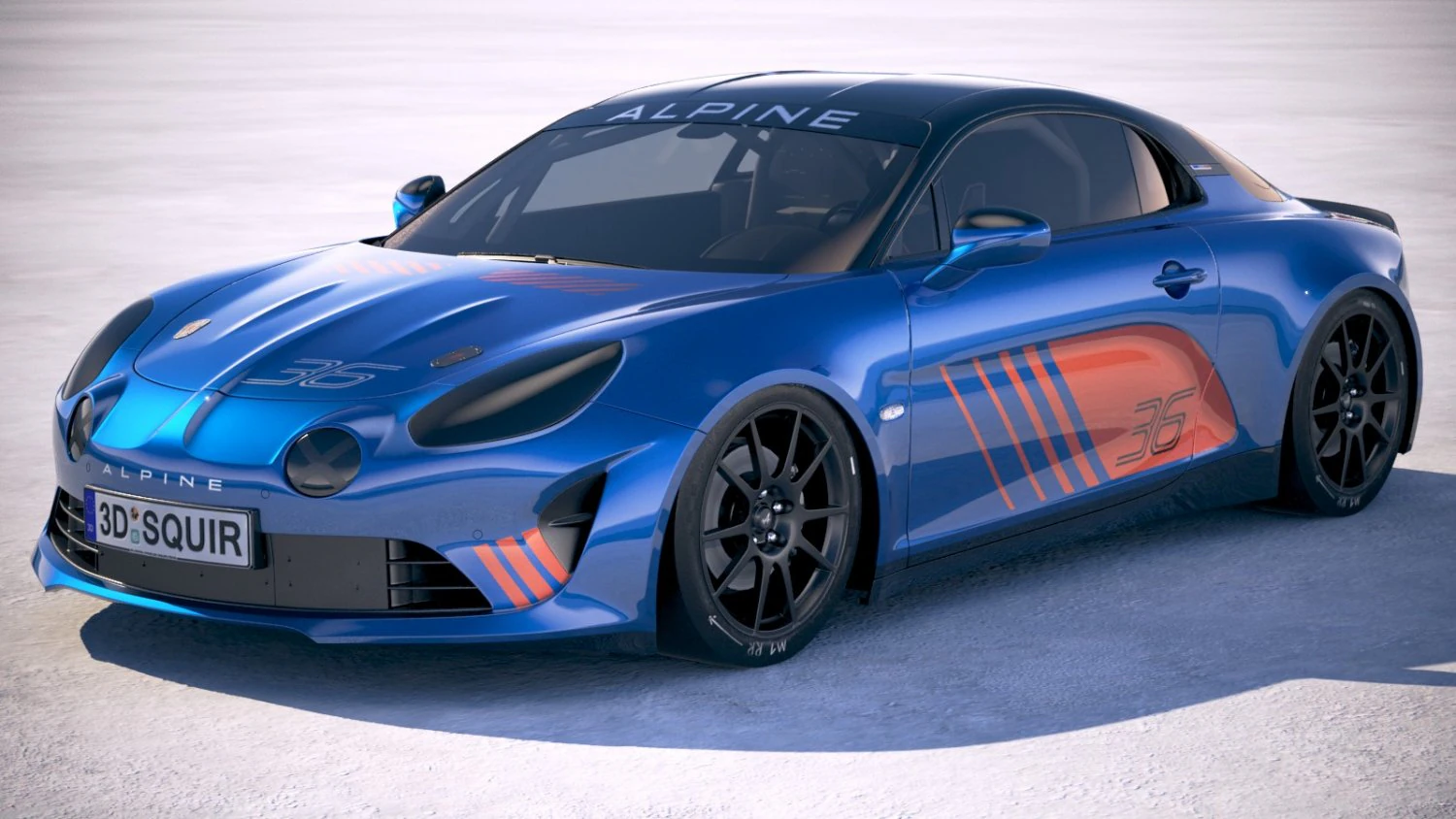 Alpine A110 Cup 2018 3D Model .c4d .max .obj .3ds .fbx .stl .blend 