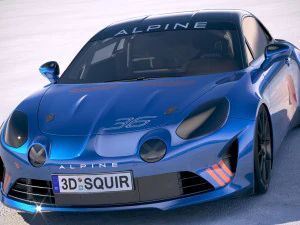 Alpine A110 Cup 2018 3D Model