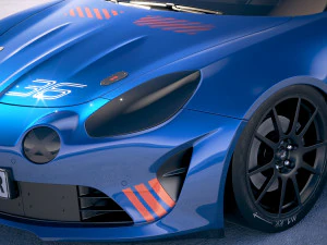 Alpine A110 Cup 2018 3D Model
