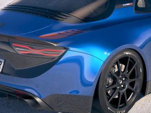 Alpine A110 Cup 2018 3D Model