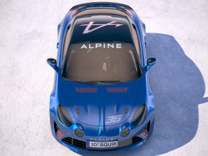 Alpine A110 Cup 2018 3D Model