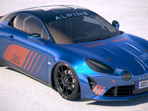 Alpine A110 Cup 2018 3D Model