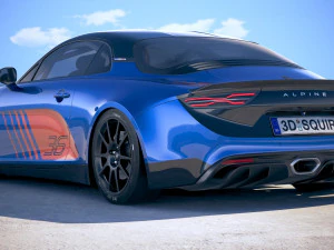 Alpine A110 Cup 2018 3D Model