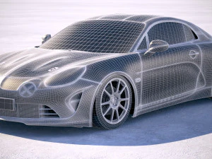 Alpine A110 Cup 2018 3D Model