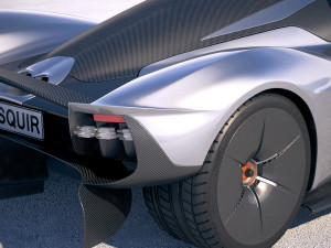 Aston Martin Valkyrie 2018 3D Model