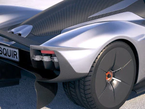 Aston Martin Valkyrie 2018 3D Model