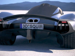 Aston Martin Valkyrie 2018 3D Model