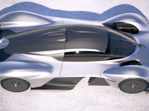 Aston Martin Valkyrie 2018 3D Model