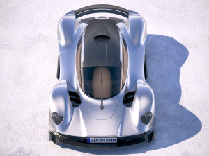 Aston Martin Valkyrie 2018 3D Model