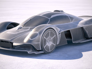 Aston Martin Valkyrie 2018 3D Model