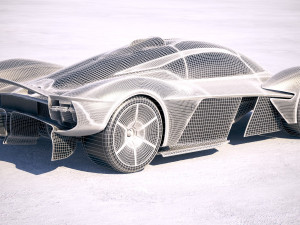Aston Martin Valkyrie 2018 3D Model