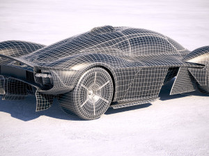 Aston Martin Valkyrie 2018 3D Model