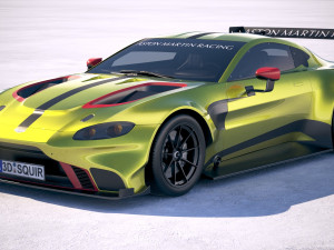 Aston Martin Vantage GTE Racecar 3D 모델