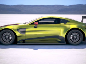 Aston Martin Vantage GTE Racecar 3D Model