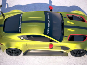 Aston Martin Vantage GTE Racecar 3D Model