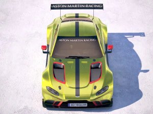 Aston Martin Vantage GTE Racecar 3D Model
