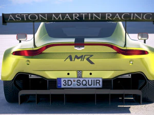 Aston Martin Vantage GTE Racecar 3D Model