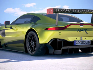 Aston Martin Vantage GTE Racecar 3D Model