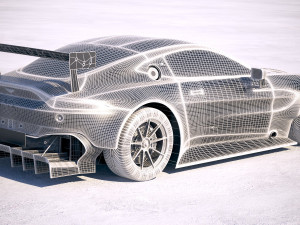 Aston Martin Vantage GTE Racecar 3D Модель