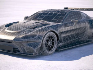 Aston Martin Vantage GTE Racecar 3D Model