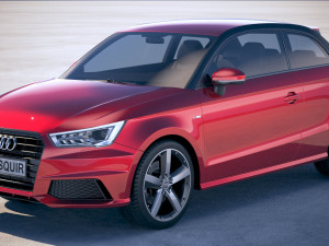 Audi A1 S-line 2017 3D 模型