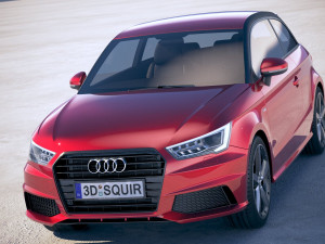 Audi A1 S-line 2017 3D मॉडल