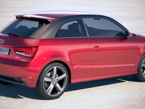 Audi A1 S-line 2017 3D मॉडल