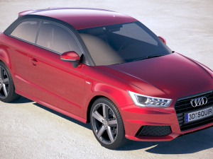 Audi A1 S-line 2017 3D मॉडल