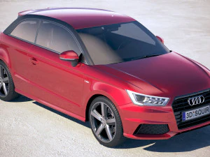 Audi A1 S-line 2017 3D Model