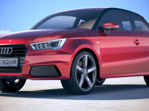 Audi A1 S-line 2017 3D Model