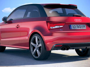Audi A1 S-line 2017 3D Model