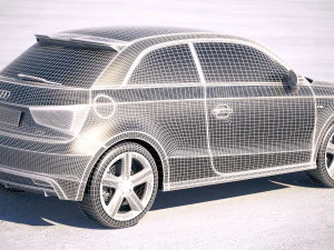 Audi A1 S-line 2017 3D Model