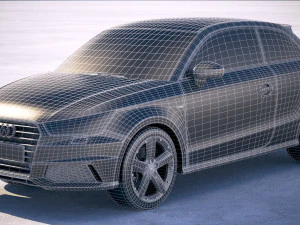 Audi A1 S-line 2017 3D Model