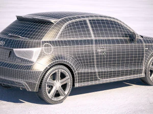 Audi A1 S-line 2017 3D Model