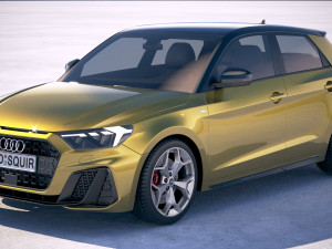 Audi A1 S-line 2019 Modello 3D