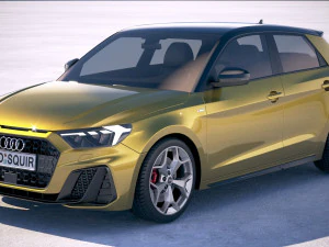 Audi A1 S-line 2019 3D Модель