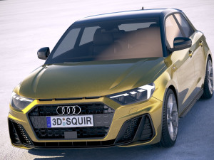 Audi A1 S-line 2019 3D 모델