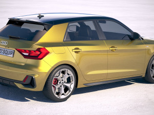 Audi A1 S-line 2019 3D 모델