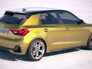 Audi A1 S-line 2019 3D Model