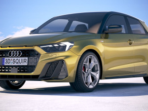 Audi A1 S-line 2019 3D 모델