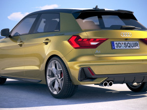 Audi A1 S-line 2019 3D 모델