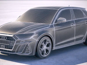 Audi A1 S-line 2019 3D Model