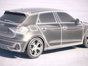 Audi A1 S-line 2019 3D Model