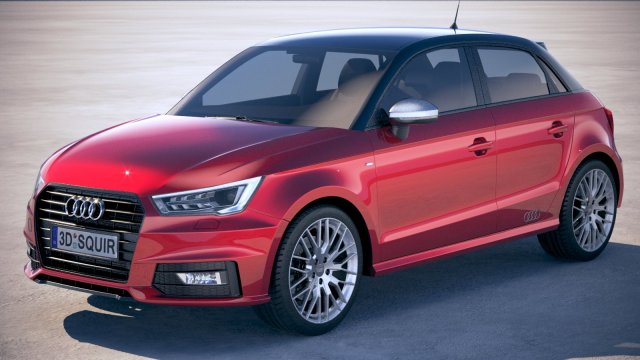 Audi A1 Sportback 2019 Modello 3D .c4d .max .obj .3ds .fbx .stl .blend