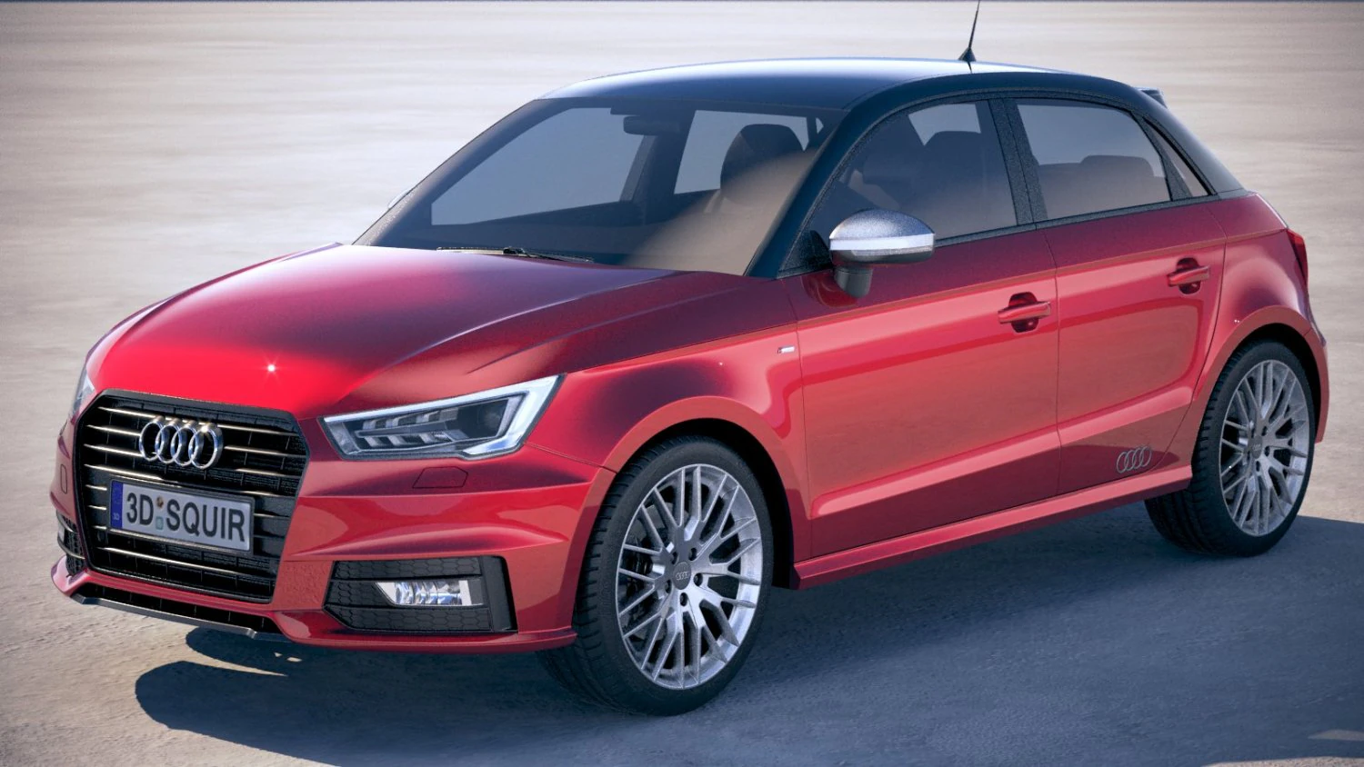 Audi A1 Sportback 2019 3D Model .c4d .max .obj .3ds .fbx .stl .blend 