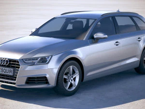 Audi A4 Avant 2019 3D Model