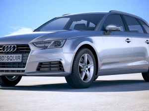 Audi A4 Avant 2019 3D Model