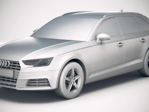 Audi A4 Avant 2019 3D Model