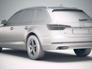 Audi A4 Avant 2019 Modello 3D